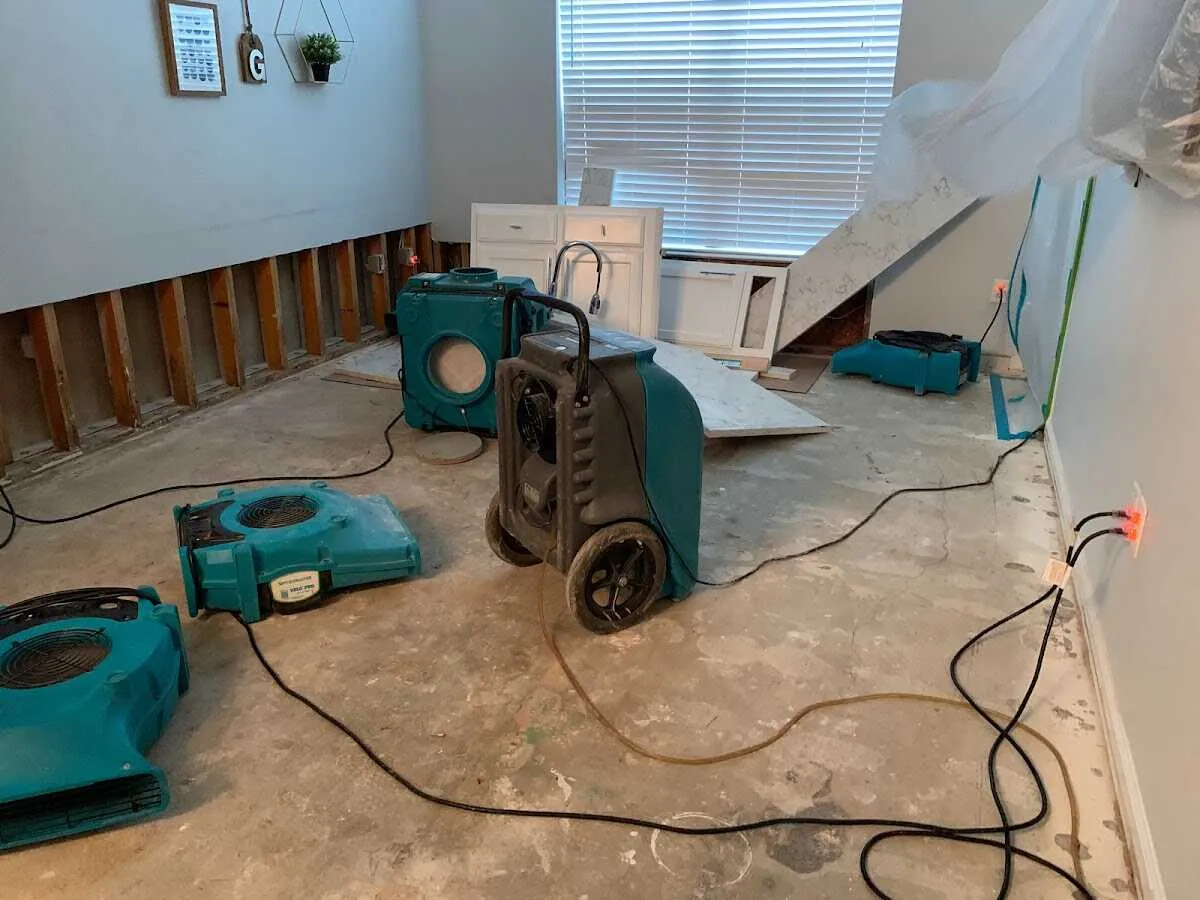 Dehumidifier in flood-cut room for Water Extraction & Removal in Rockmart